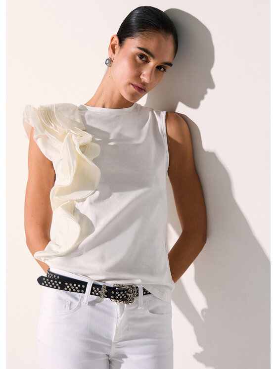 Liu Jo Liu Jo Top CA6385J630811111 Bianco Regular Fit