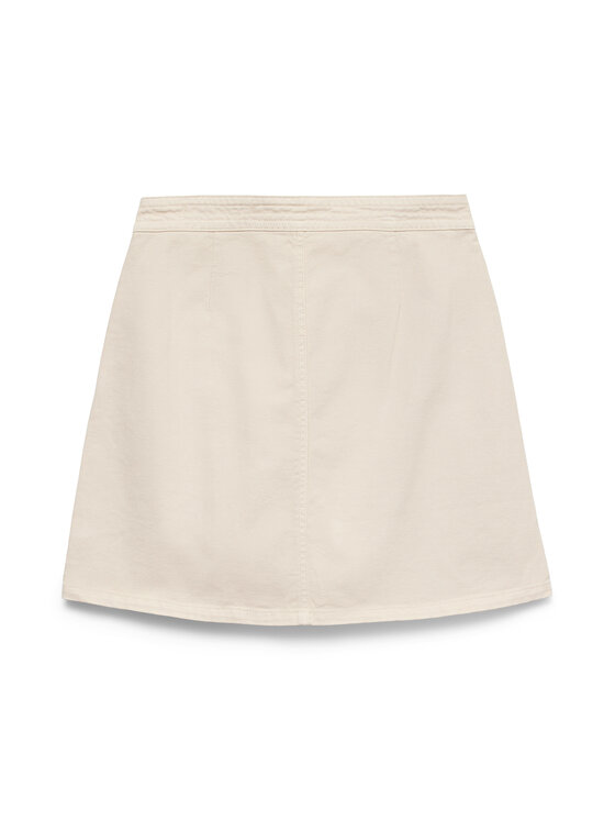 Vero Moda Vero Moda Džinsinis sijonas Liza 10332535 Šviesiai smėlinė Regular Fit