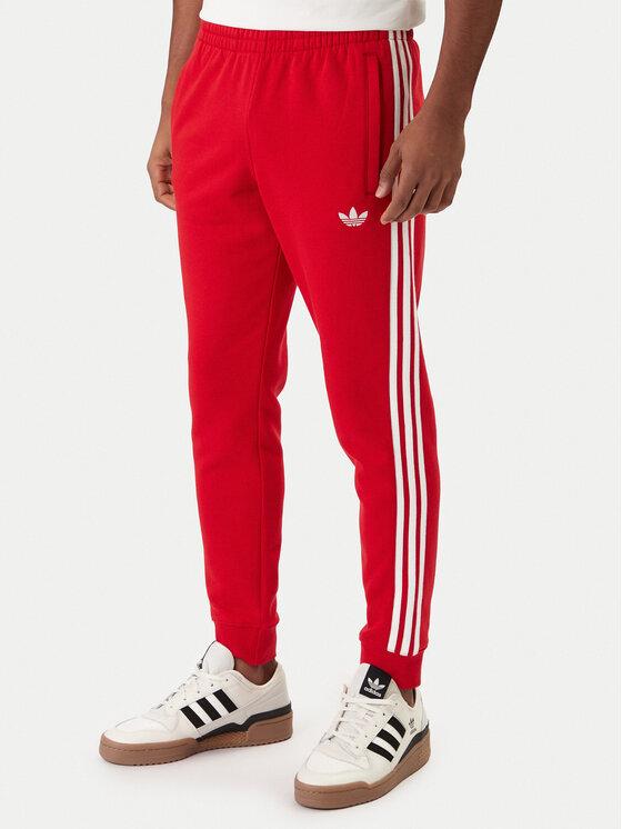 adidas adidas Долнище анцуг 3-Stripes KE3560 Червен Slim Fit