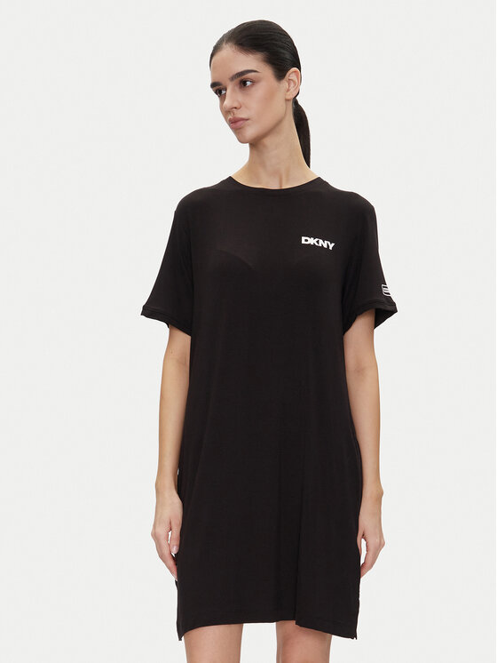DKNY DKNY Hálóing YI30051 Fekete Relaxed Fit