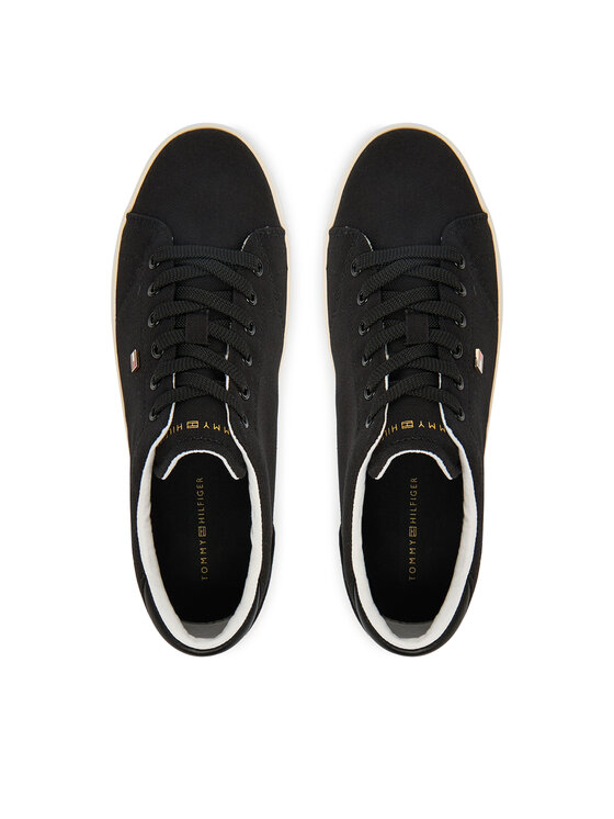 Tommy Hilfiger Tommy Hilfiger Sneakers aus Stoff Th Low Profile Vulc Canvas FW0FW09102 Schwarz