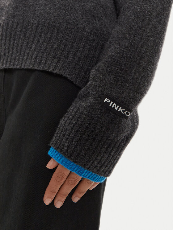 PINKO Pinko Pulover Donskoy 104468 A277 Siva Relaxed Fit