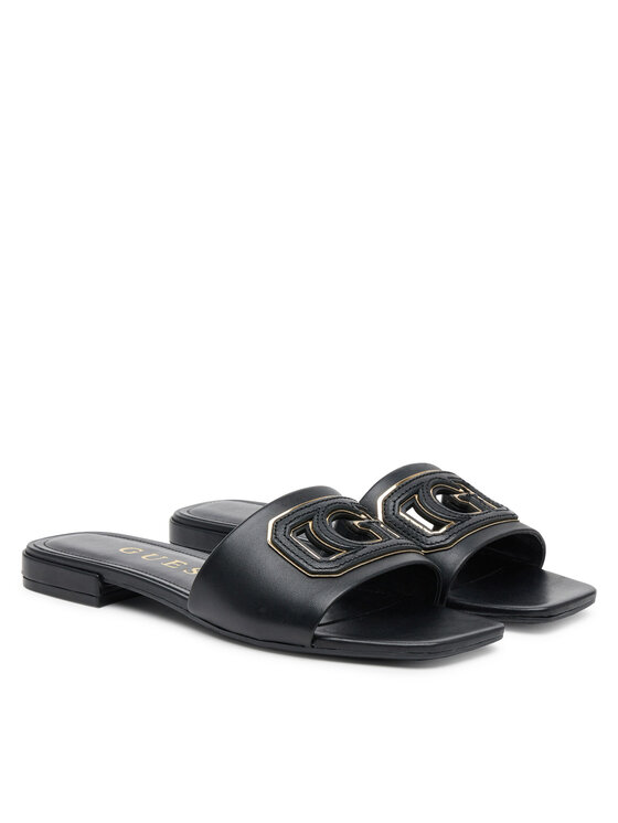 Guess Guess Şlapi FLJTAR LEA19 Negru