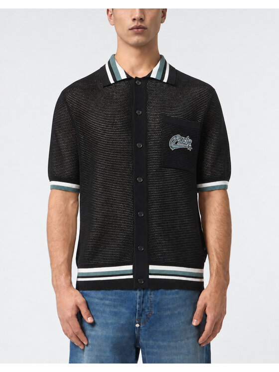PHILIPP PLEIN PHILIPP PLEIN Polokošeľa 31399 Čierna Regular Fit