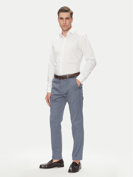 Calvin Klein Calvin Klein Koszula LV019EU005 Biały Slim Fit
