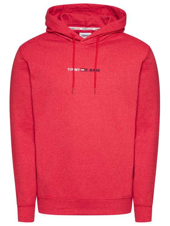 Tommy Jeans Džemperis Tjm Straight Logo DM0DM10190 Raudona Regular Fit •  Modivo.lt