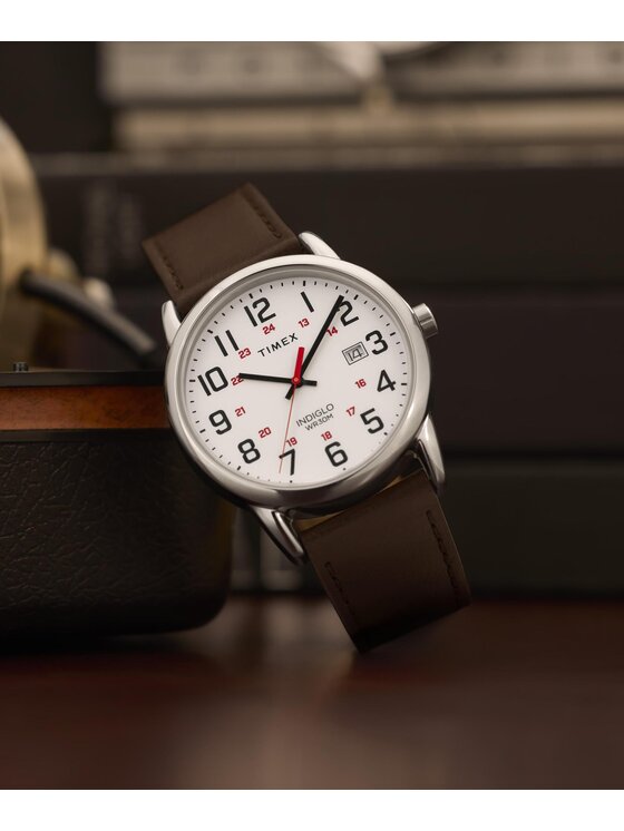 Timex Timex Zegarek TW2Y12600 Brązowy