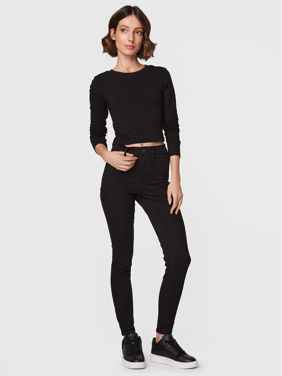 Gina Tricot Gina Tricot Bluse Matilda 17618 Schwarz Slim Fit