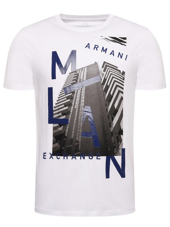 Armani Exchange Armani Exchange T-shirt 3HZTHP ZJH4Z 1100 Bianco Regular Fit
