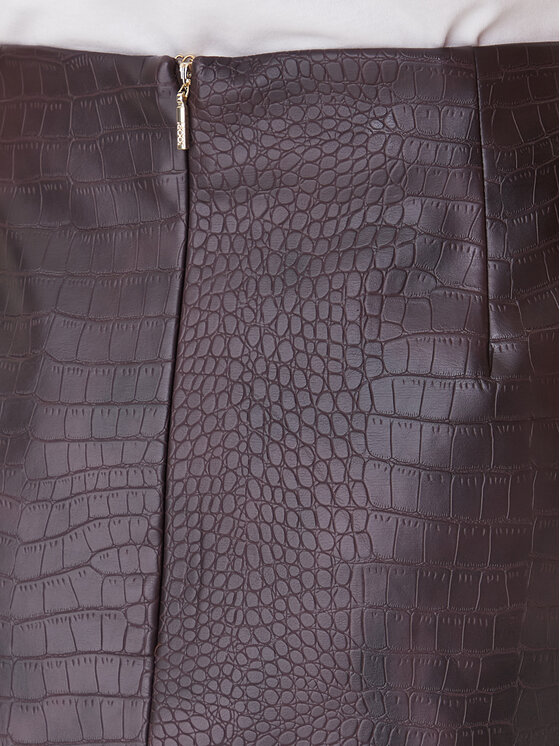 JOOP! JOOP! Fustă din imitație de piele 58 253S58Saron 30048904 Maro Regular Fit