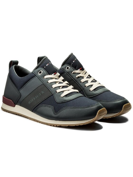 Tommy Hilfiger Tommy Hilfiger Laisvalaikio batai Iconic Mesh Mix Runner FM0FM01477 Tamsiai mėlyna