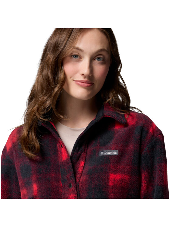 Columbia Columbia Giacca di transizione Columbia Benton Springs Fleece Shirt Jacket II Rosso Regular Fit