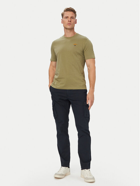 Aeronautica Militare Aeronautica Militare Tričko 262TS1580UJ00372 Zelená Regular Fit