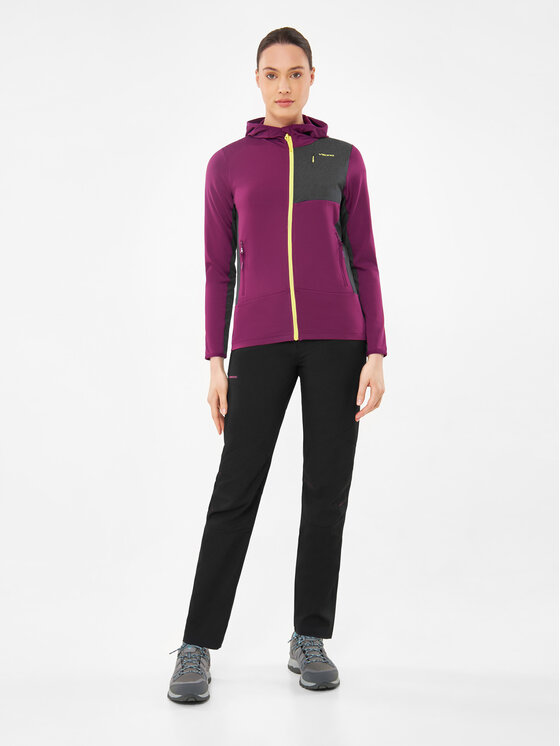 Viking Viking Bluza Tacoma Hoodie Lady Fioletowy Regular Fit