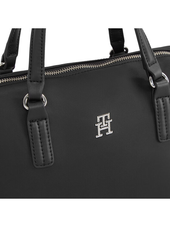 Tommy Hilfiger Tommy Hilfiger Ročna torba Poppy Th Small Tote AW0AW15640 Črna