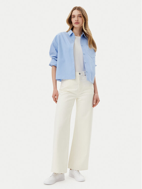 Levi's® Levi's® Džinsai Ribcage A6081-0009 Écru Wide Leg