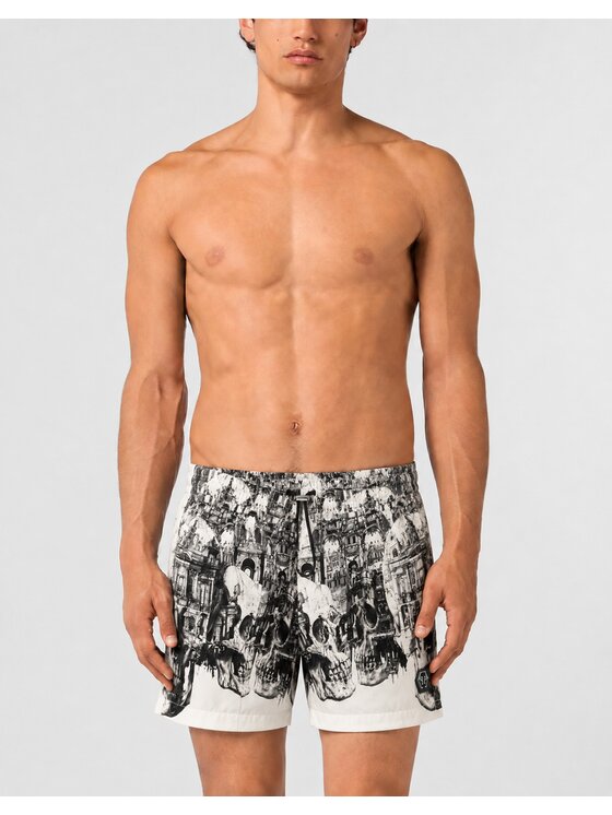 PHILIPP PLEIN PHILIPP PLEIN Kąpielówki 30471 Biały
