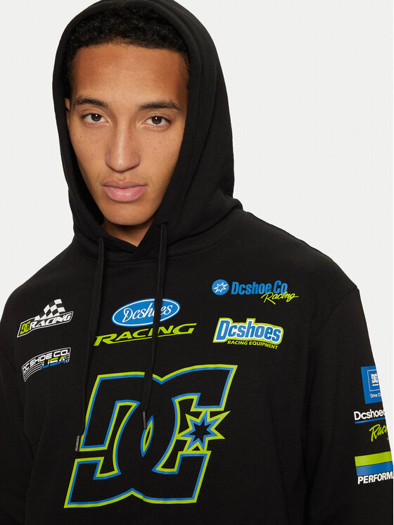 DC DC Світшот Racing ADYSF03130 Чорний Standard Fit