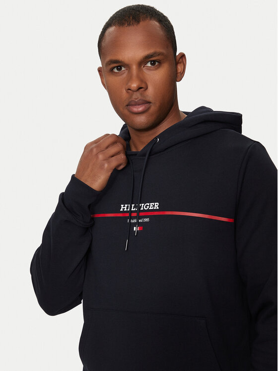Tommy Hilfiger Tommy Hilfiger Bluză MW0MW35556 Bleumarin Regular Fit