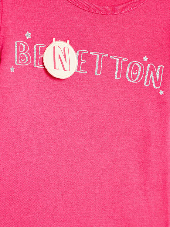 United Colors Of Benetton United Colors Of Benetton Μπλουζάκι 3ATNG105X Ροζ Regular Fit