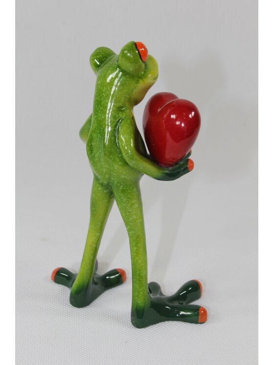 MIAhome MIAhome Figurka żabka Walenty z sercem Zielony