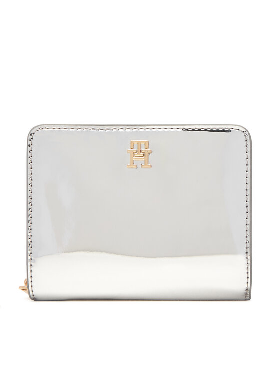 Tommy Hilfiger Tommy Hilfiger Μικρό Πορτοφόλι Γυναικείο Med Za W/Flap Met AW0AW18037 Ασημί