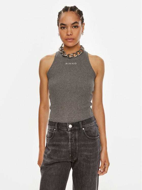 Pinko Top Distinto 100822 A22X Sivá Regular Fit