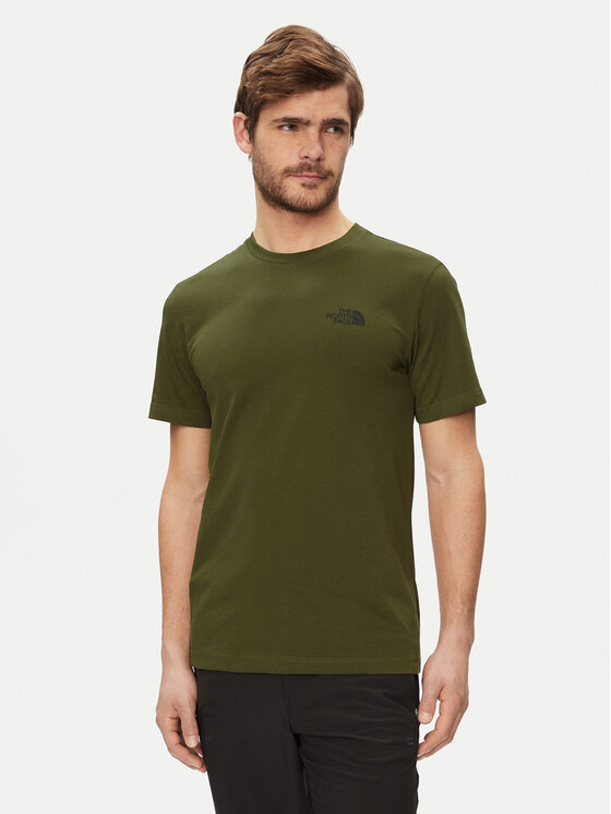 The North Face T-krekls Simple Dome NF0A87NG Zaļš Regular Fit