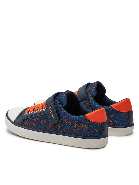 Geox Herren Sneaker J Gisli Boy F – Sportlicher Schnürschuh Aus Synthetik Mit Gummisohle