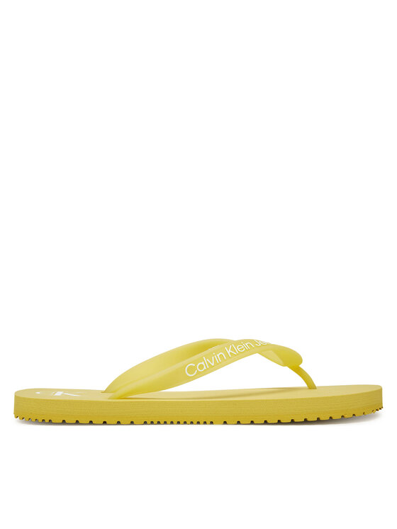Calvin Klein Jeans Calvin Klein Jeans Japonki Beach Sandal Transparent Tpu YW0YW01829 Żółty