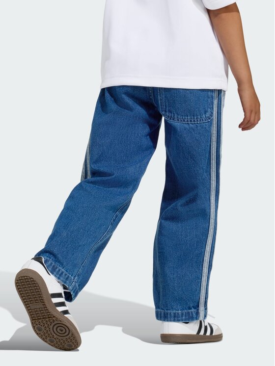 adidas adidas Spodnie dresowe Firebird denim Błękitny Loose Fit