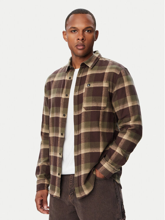 Quiksilver Quiksilver Cămașă Motherfly Plaid EQYWT04712 Verde Regular Fit