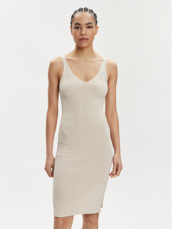 ONLY Letné šaty Lina 15286410 Béžová Slim Fit