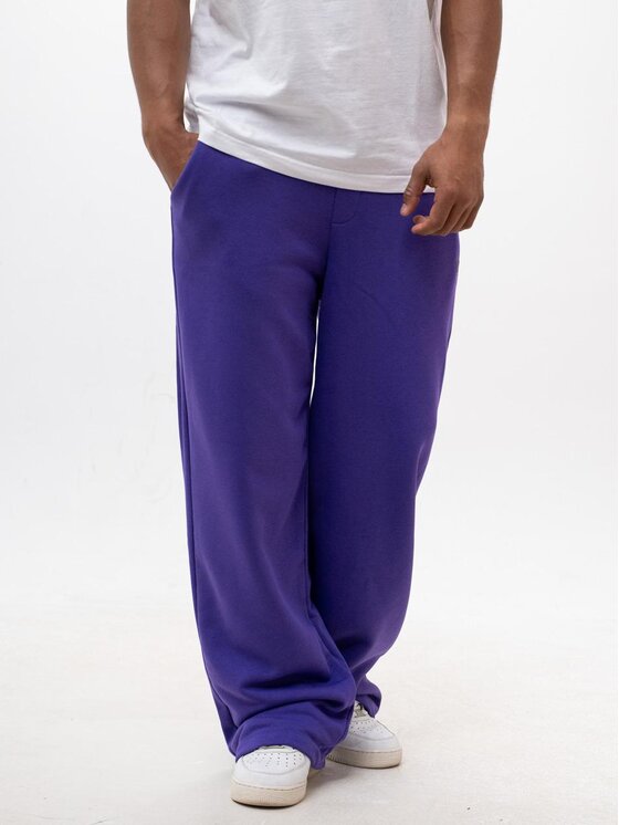 Jigga Wear Jigga Wear Spodnie dresowe Spodnie Luźne Crown L Fioletowy Baggy Fit