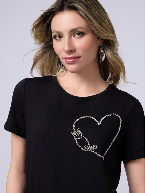 Oltre Oltre T-shirt G270J104051N033 Nero Regular Fit