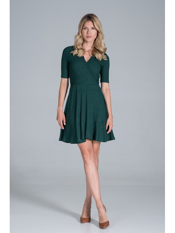 FIGL FIGLFIGL Vestito M821 Verde Regular Fit