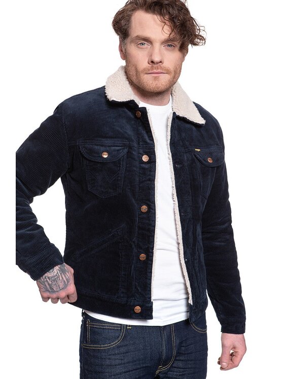 Wrangler Wrangler Giubbotto invernale 124MJ SHERPA Blu Regular Fit