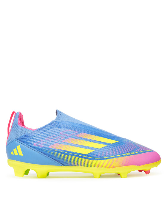 Ghete pentru fotbal adidas F50 League Laceless Firm/Multi-Ground IE3742 Bleumarin