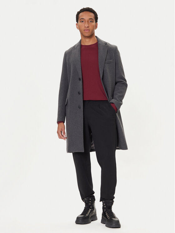 United Colors Of Benetton United Colors Of Benetton Gyapjú kabát 2X59UN05M Szürke Regular Fit
