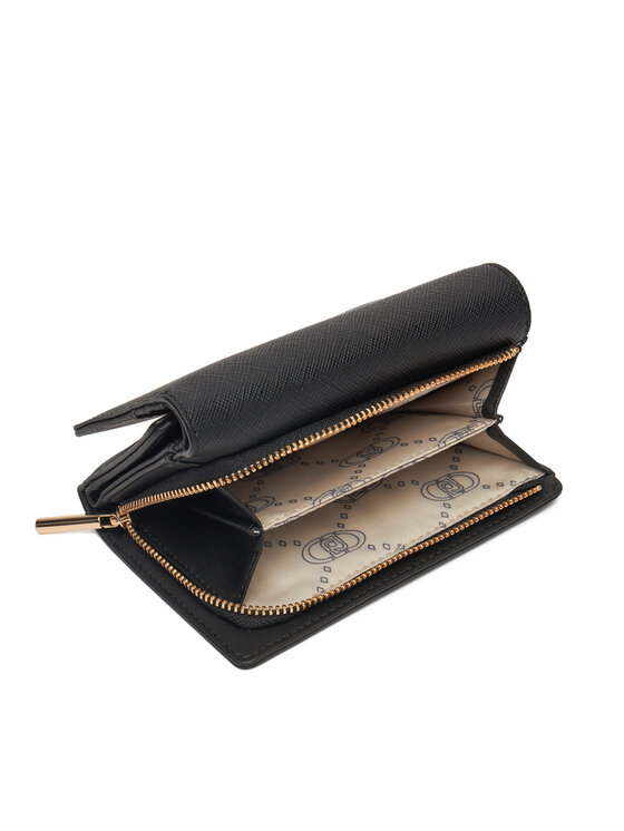 Liu Jo Liu Jo Голям дамски портфейл M Trifold AA5167 E0087 Черен