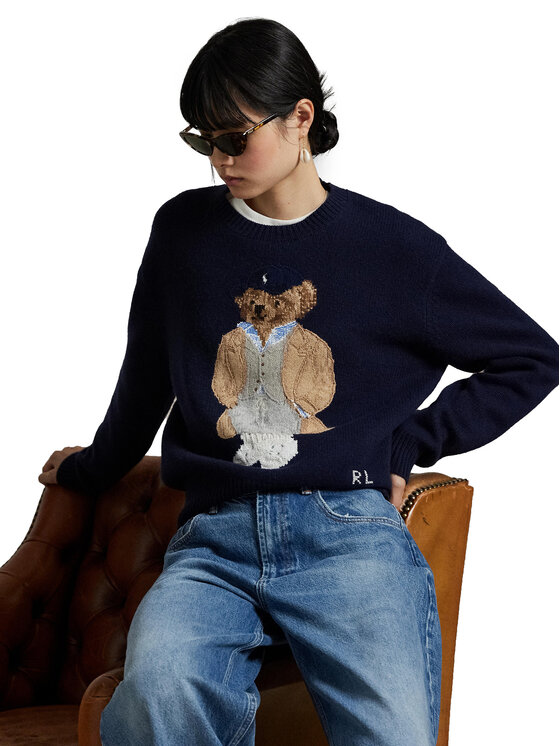 Polo Ralph Lauren Polo Ralph Lauren Džemper 211972139001 Tamnoplava Relaxed Fit