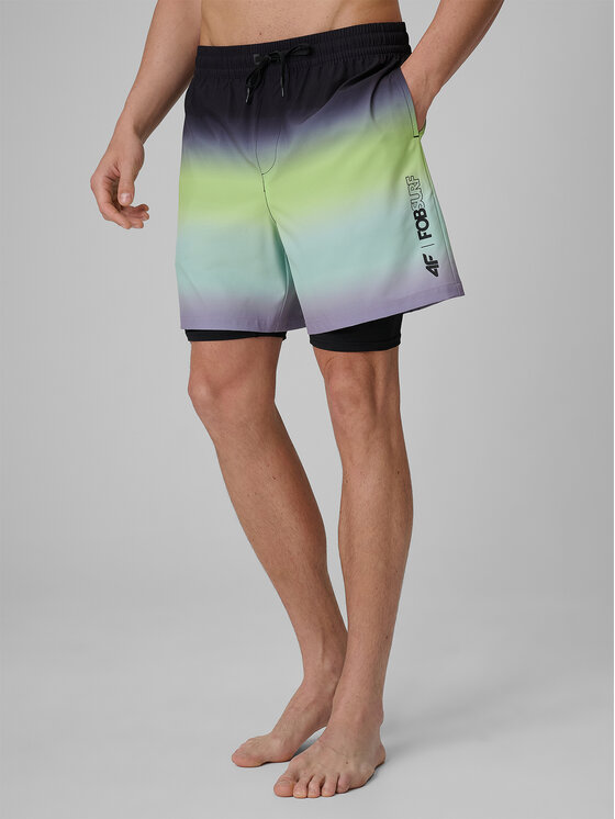 4F 4F Szorty kąpielowe FOB SUMMER Zielony