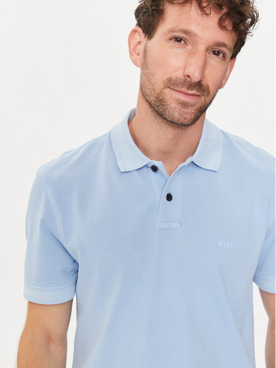 BOSS Boss Polo Prime 50507813 Niebieski Regular Fit