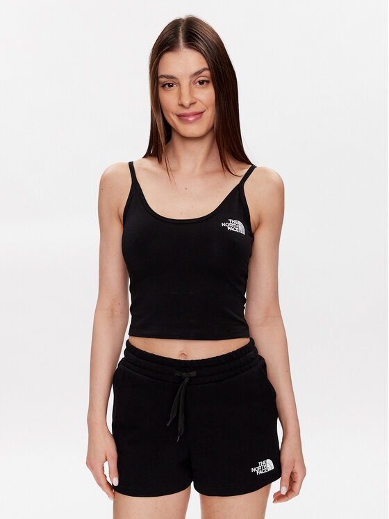 The North Face The North Face Τοπ NF0A55AQ Μαύρο Cropped Fit