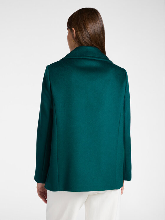 Elena Mirò Elena Mirò Cappotto 8136P000046N035 Verde A-Line Fit