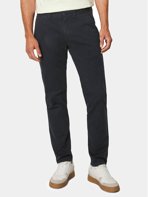 Marc O'Polo Chino nohavice 420 0029 10044 Tmavomodrá Shaped Fit
