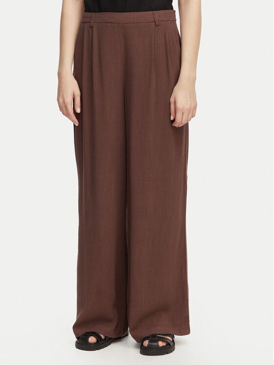 ONLY Spodnie materiałowe Lemmia 15370398 Brązowy Regular Fit