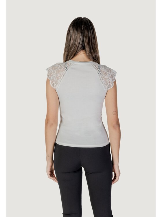 Morgan De Toi Morgan De Toi Canottiera 251-DMEG Bianco Shirt Fit