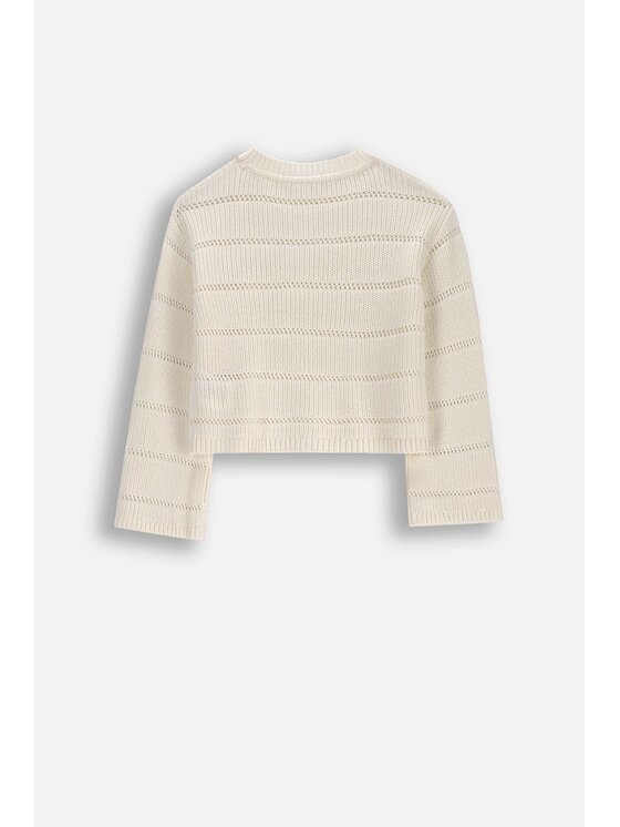 Coccodrillo Coccodrillo Sweter WC5172101NGJ-003 Écru Regular Fit