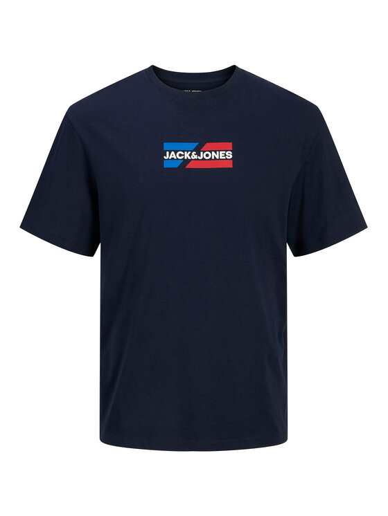 Jack & Jones Jack & Jones T-Shirt Corp Graphic 12268415 Granatowy Regular Fit